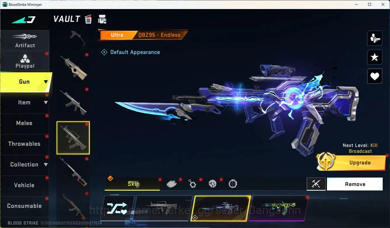 Blood Strike Accounts ASIA |ETHERNAL=vector(LVL2),UMP45|COLLAB=AK47,KAR9 image 11