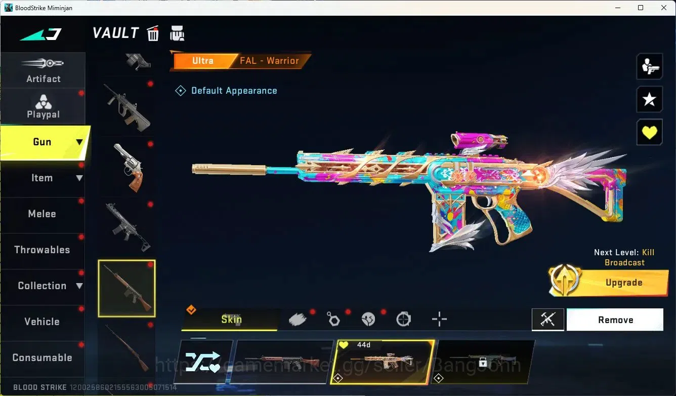 Blood Strike Accounts ASIA |ETHERNAL=vector(LVL2),UMP45|COLLAB=AK47,KAR9 image 12