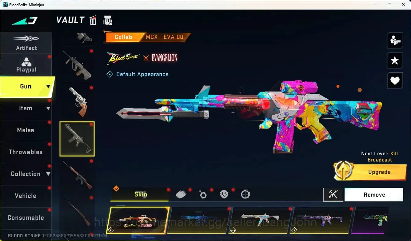 Blood Strike Accounts ASIA |ETHERNAL=vector(LVL2),UMP45|COLLAB=AK47,KAR9 image 13