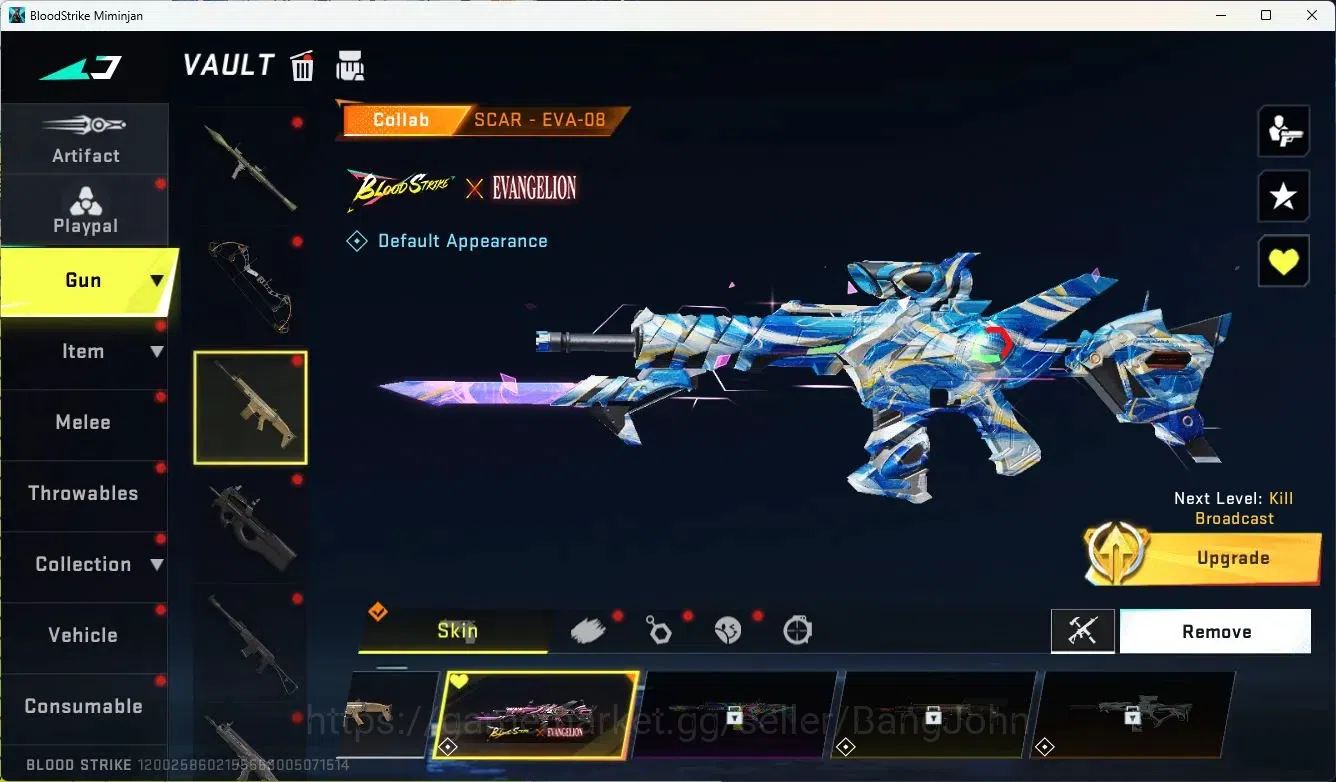 Blood Strike Accounts ASIA |ETHERNAL=vector(LVL2),UMP45|COLLAB=AK47,KAR9 image 14