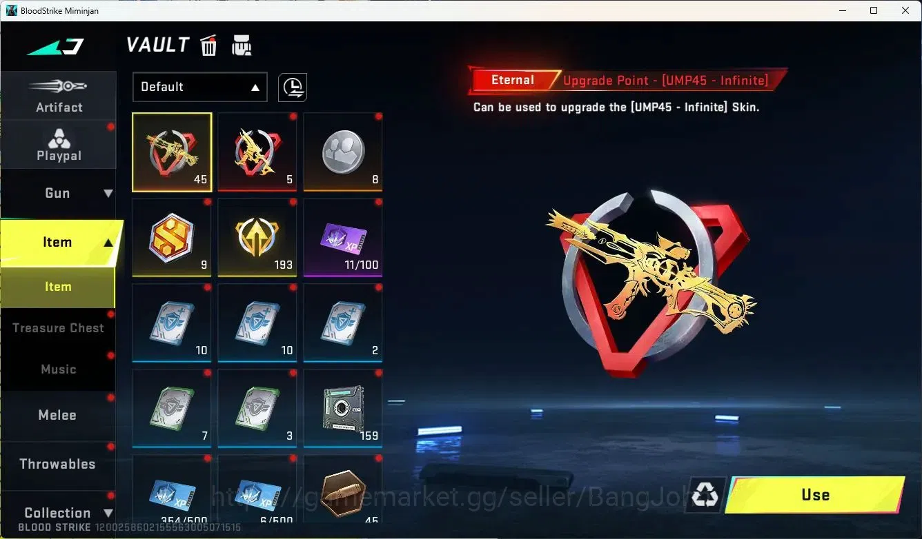 Blood Strike Accounts ASIA |ETHERNAL=vector(LVL2),UMP45|COLLAB=AK47,KAR9 image 7