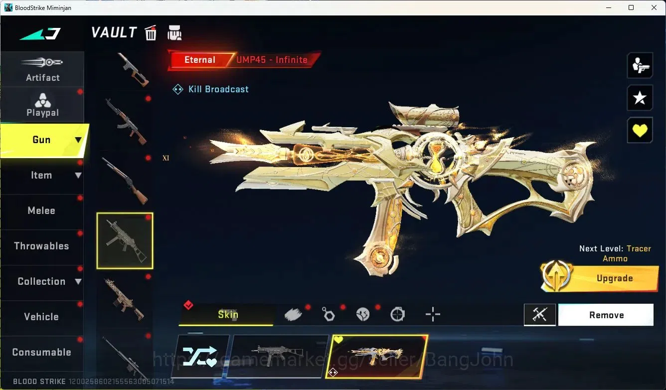 Blood Strike Accounts ASIA |ETHERNAL=vector(LVL2),UMP45|COLLAB=AK47,KAR9 image 9
