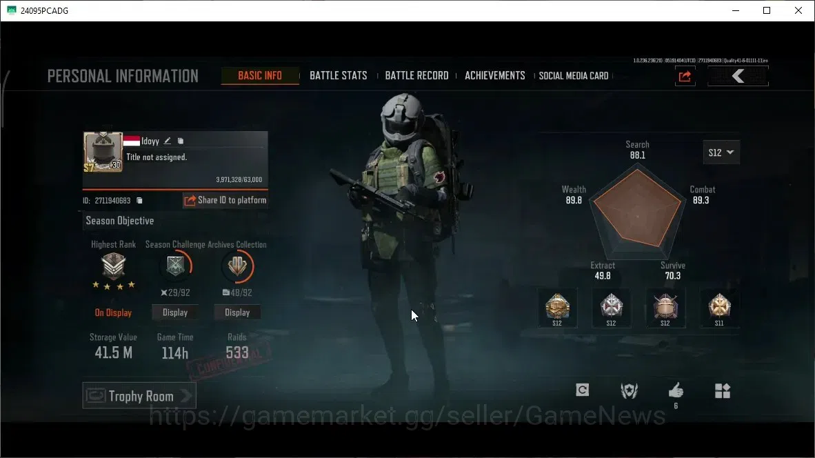 Arena Breakout Accounts MOBILE|Lv30|SV 41M|CV 14M|SS AKM,Glacial AK-74N,DS image 2