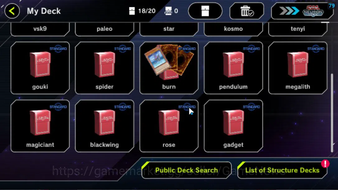 Yu-Gi-Oh! Master Duel Accounts Mid-Level Lv 18 | 18 Deck |VSK9,Radiant Typhon,DragonMaid,Resonators,Etc|Ranked 3