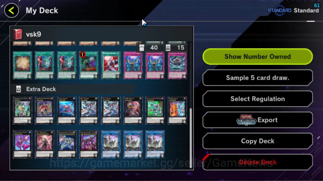 Yu-Gi-Oh! Master Duel Accounts Mid-Level Lv 18 | 18 Deck |VSK9,Radiant Typhon,DragonMaid,Resonators,Etc|Ranked 9