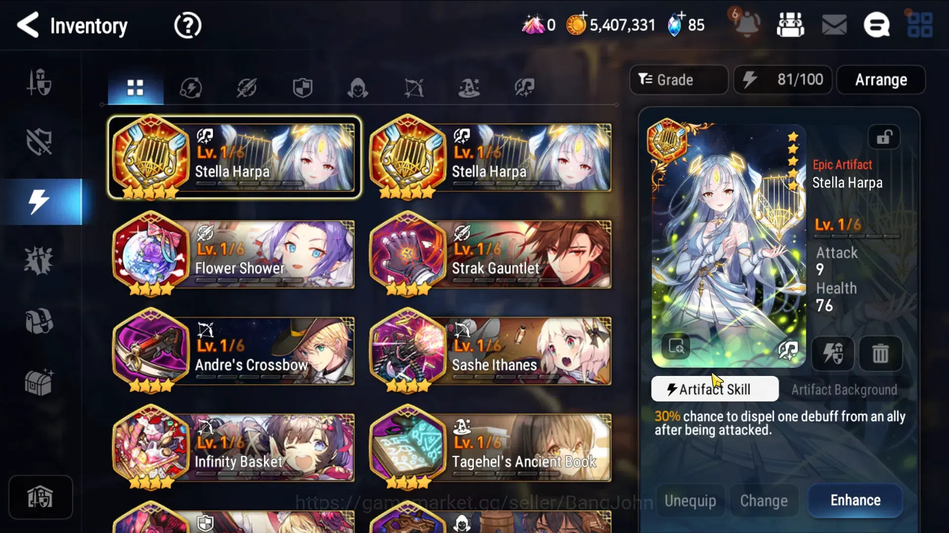 Epic Seven Accounts Global Unverif | Fresh Starter|2 ML (Rhianna & Luc image 3