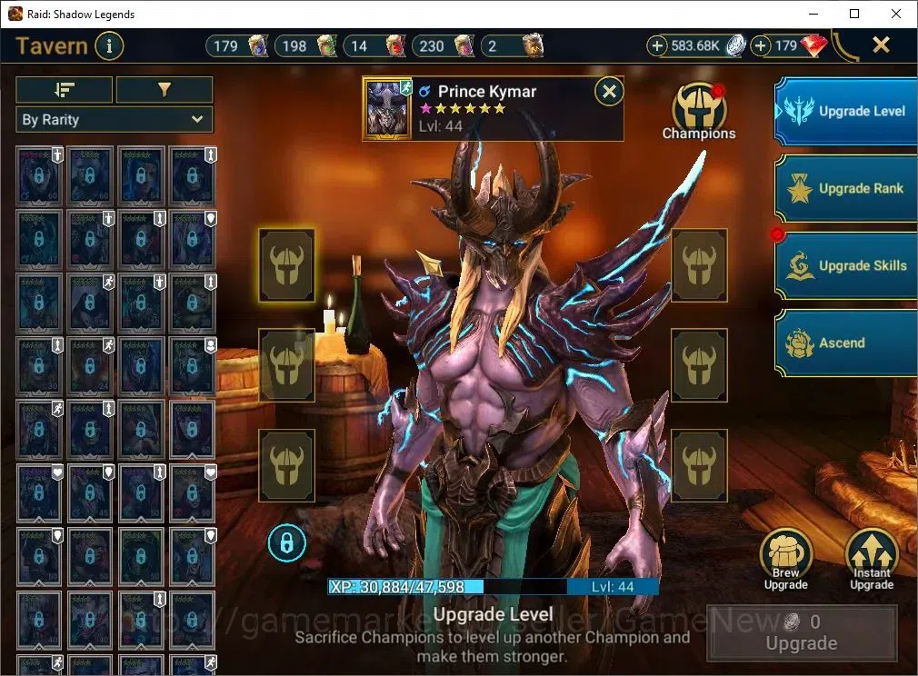 Raid: Shadow Legends Accounts Mid-Game Lv 44|815K Power|20 14
