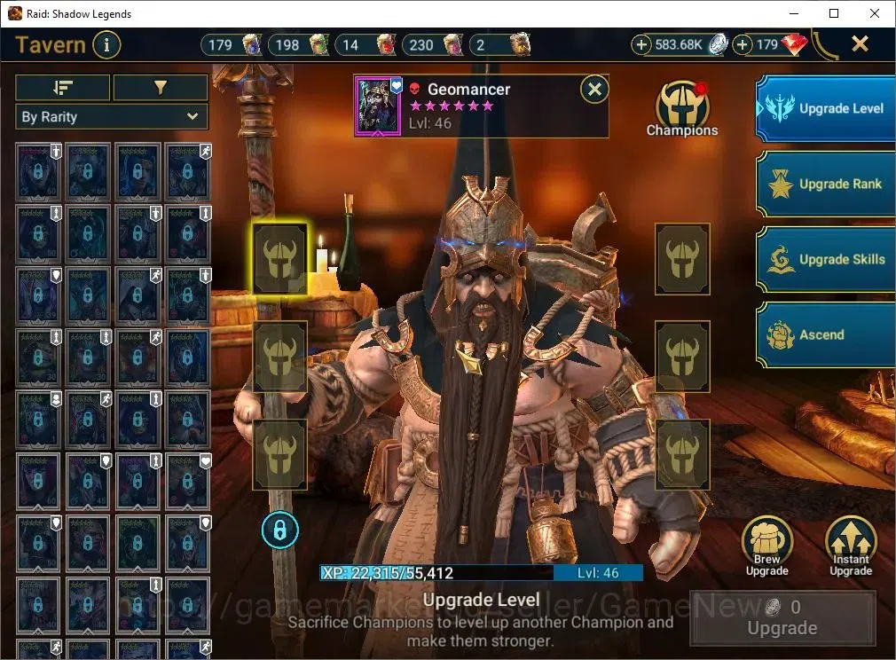 Raid: Shadow Legends Accounts Mid-Game Lv 44|815K Power|20 16