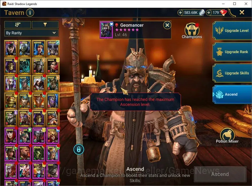 Raid: Shadow Legends Accounts Mid-Game Lv 44|815K Power|20 19