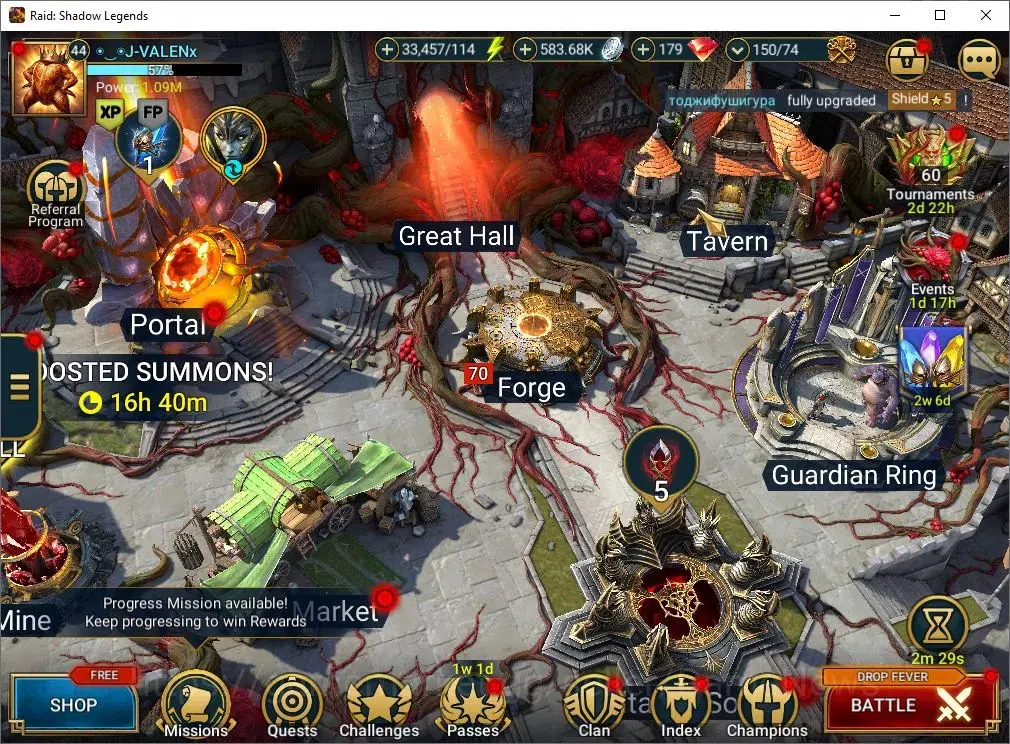 Raid: Shadow Legends Accounts Mid-Game Lv 44|815K Power|20 2