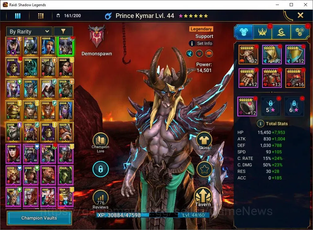 Raid: Shadow Legends Accounts Mid-Game Lv 44|815K Power|20 4