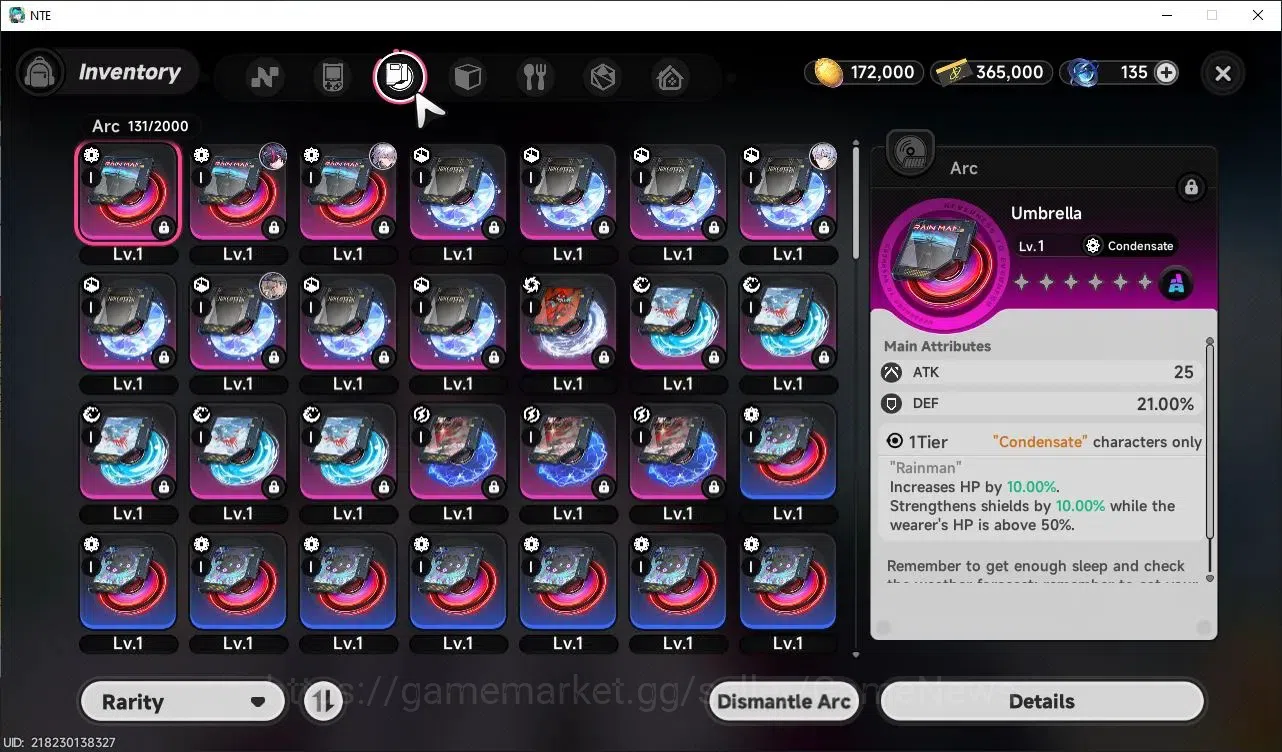 Neverness to Everness Accounts Global EU|HL 3|3 S Class|1 Limited (Shinku) + (Jiuyuan,Baicang)+2 Selector ON|Overcast 10