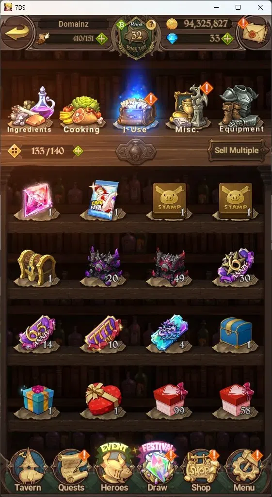 The Seven Deadly Sins: Grand Cross Accounts GLOBAL|2M CC|10 LS,33 Dm+Collab ReZERO|2 LR+5 UR|H image 16