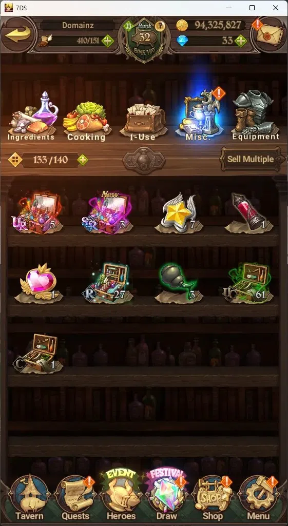 The Seven Deadly Sins: Grand Cross Accounts GLOBAL|2M CC|10 LS,33 Dm+Collab ReZERO|2 LR+5 UR|H image 19