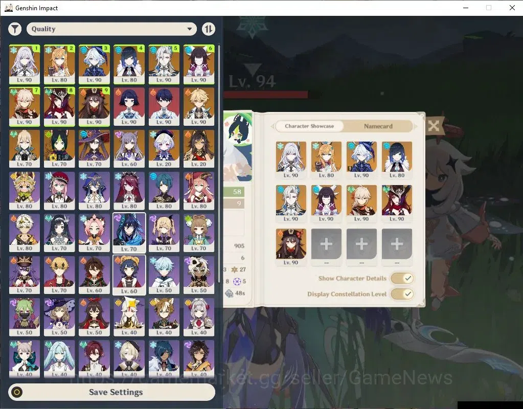 Genshin Impact Accounts ASIA|AR58|PremTeam Skirk|9 Limit+8(*5WeP)|(Neuvile image 1