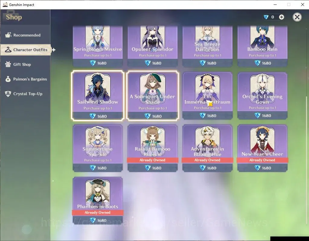Genshin Impact Accounts ASIA|AR58|PremTeam Skirk|9 Limit+8(*5WeP)|(Neuvile image 17
