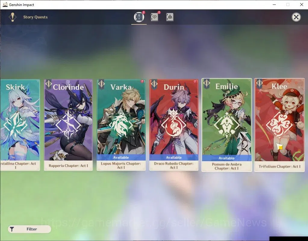 Genshin Impact Accounts ASIA|AR58|PremTeam Skirk|9 Limit+8(*5WeP)|(Neuvile image 20