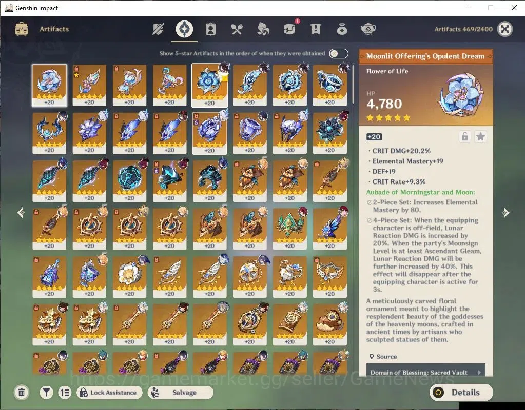 Genshin Impact Accounts ASIA|AR58|PremTeam Skirk|9 Limit+8(*5WeP)|(Neuvile image 8