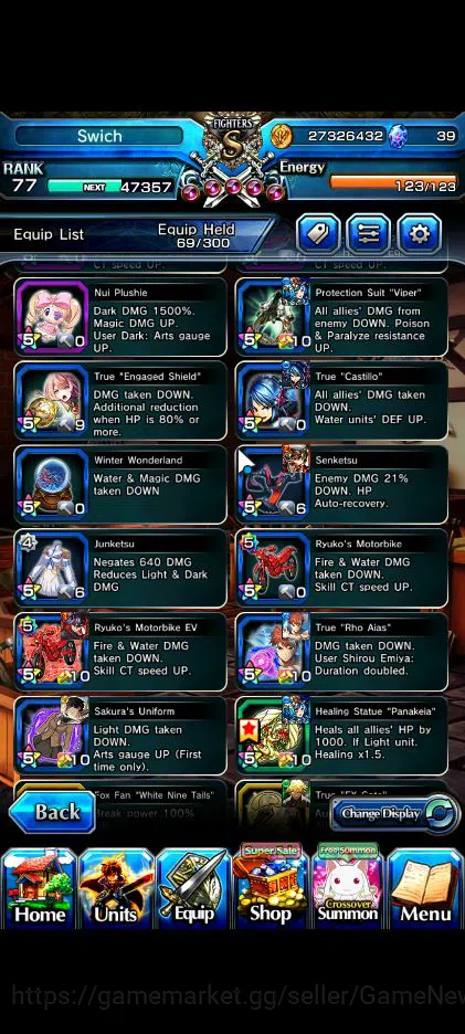 Grand Summoners Accounts Global|Rank 77|16 Ascend|InumutaTW,EmiyaTW,Summer  image 11