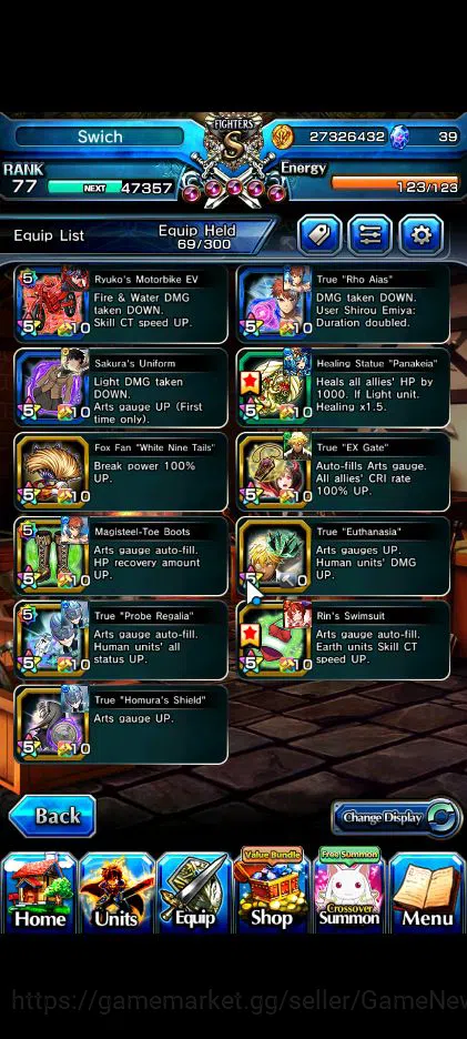 Grand Summoners Accounts Global|Rank 77|16 Ascend|InumutaTW,EmiyaTW,Summer  image 12