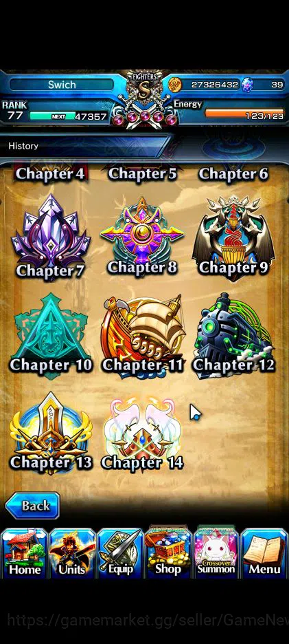 Grand Summoners Accounts Global|Rank 77|16 Ascend|InumutaTW,EmiyaTW,Summer  image 15