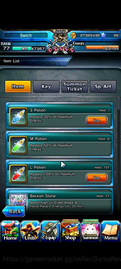 Grand Summoners Accounts Global|Rank 77|16 Ascend|InumutaTW,EmiyaTW,Summer  image 2