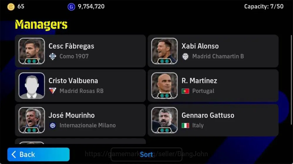eFootball Accounts Mobile|PW 3152|Javier Zanetti Epic,Dean Huijsen Sh image 2