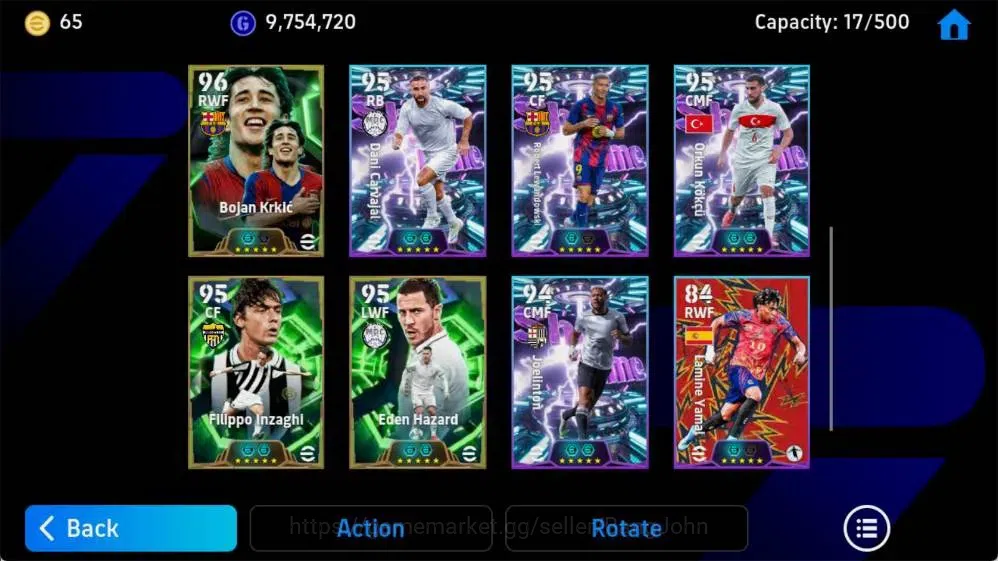eFootball Accounts Mobile|PW 3152|Javier Zanetti Epic,Dean Huijsen Sh image 5