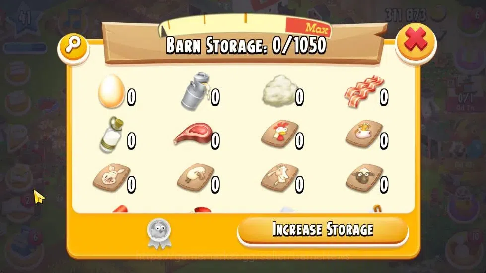Hay Day Accounts Level 41 | Barn Storage 1050 + Silo Storage 625 |  image 12