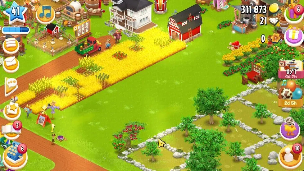 Hay Day Accounts Level 41 | Barn Storage 1050 + Silo Storage 625 |  image 3