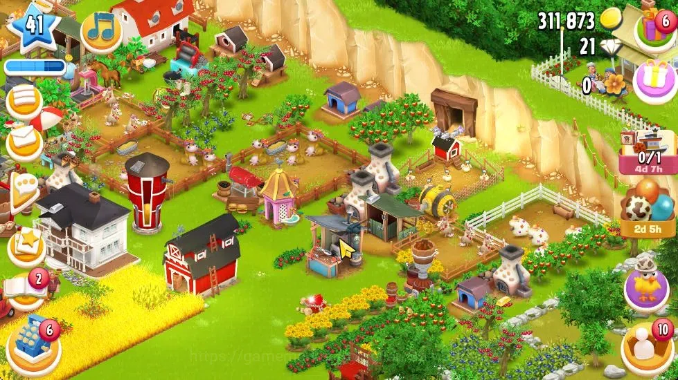 Hay Day Accounts Level 41 | Barn Storage 1050 + Silo Storage 625 |  image 4