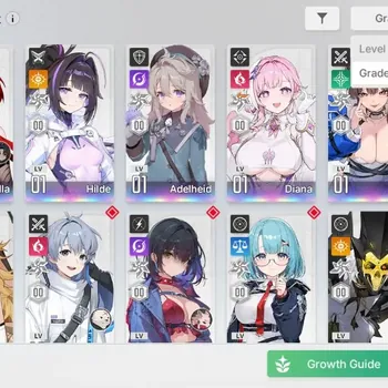 Chaos Zero Nightmare Accounts ASIA|Lv 55|7 SSR|1 Limit [Arabella E2]+Hilde,Diana E2,Kayron