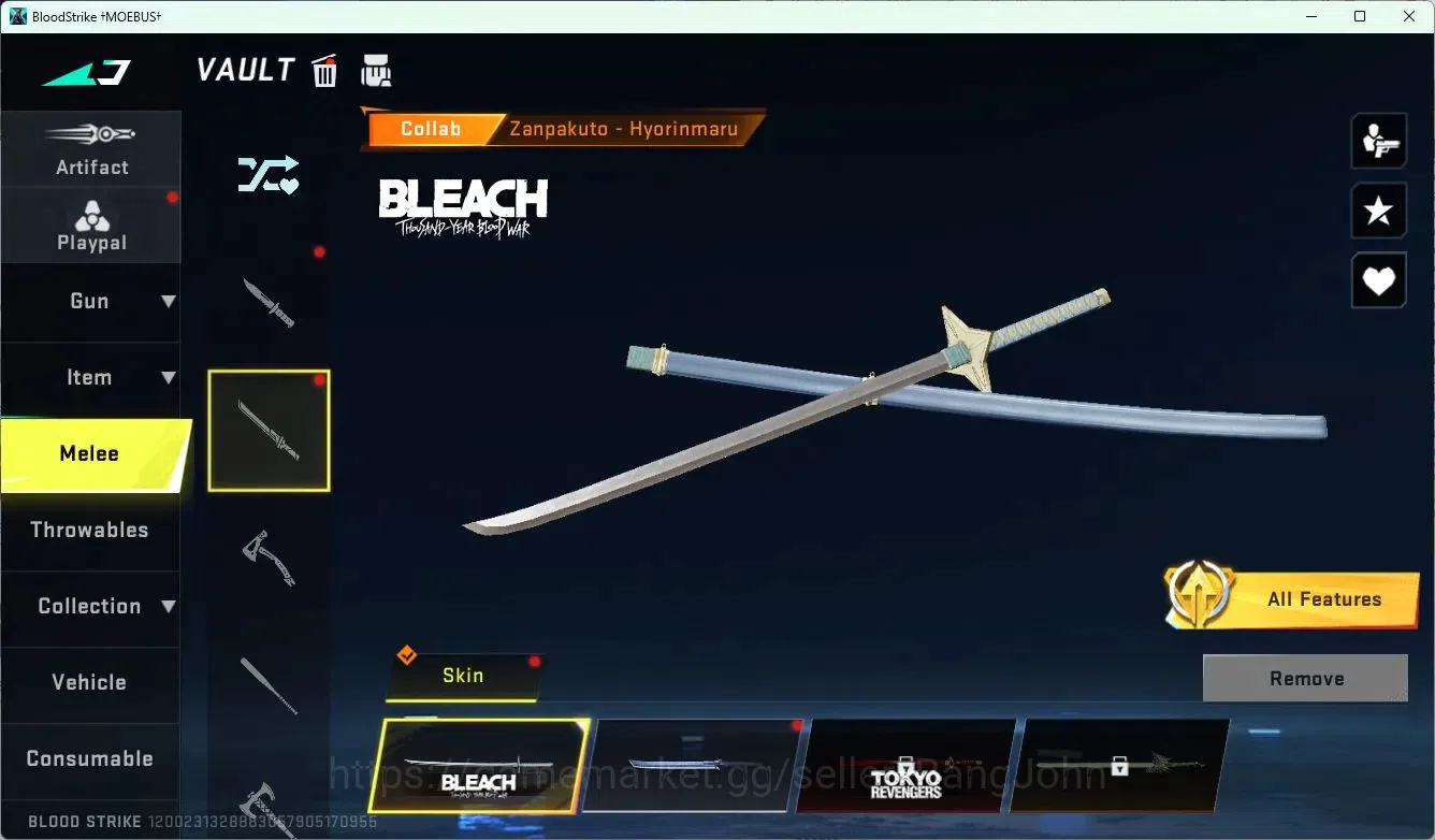 Blood Strike Accounts ASIA | 4 Collab Skins | 1 Eternal Skins | 3 Limite image 3