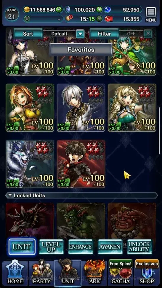 Last Cloudia Accounts GLOBAL|Rank 21|100K Crystal|Top Tier Unit [Ascende image 2