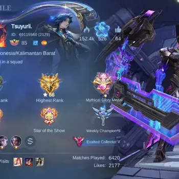 Mobile Legends: Bang Bang Accounts Collector Global|Skin 320|Exalted|Legend Alucard,AlStar Moskov,KOF Karina,LBox
