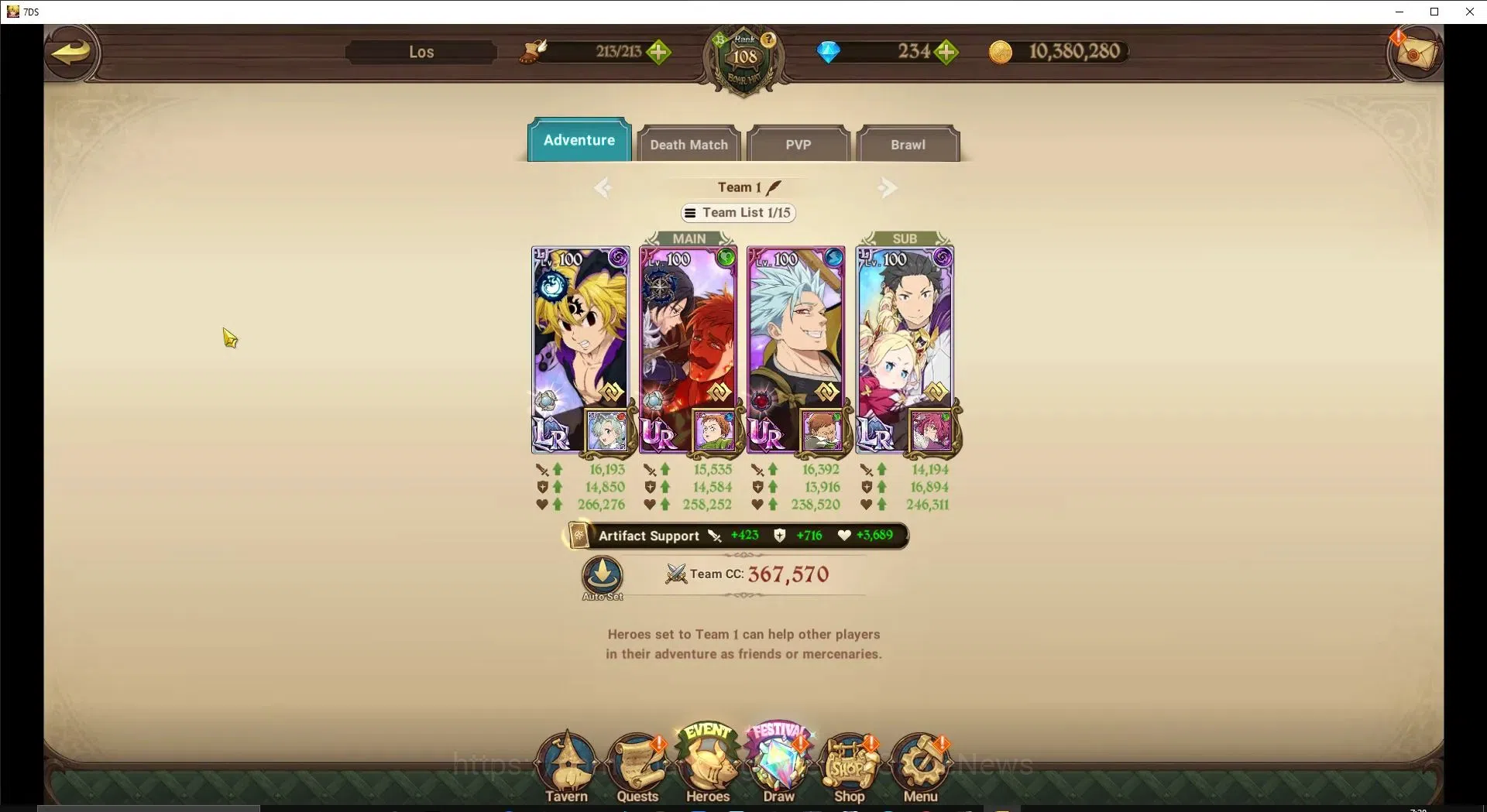 The Seven Deadly Sins: Grand Cross Accounts ASIA|5,1M CC|234 DM|8 LR+10 UR+Colab ReZero|NMeli5 image 11