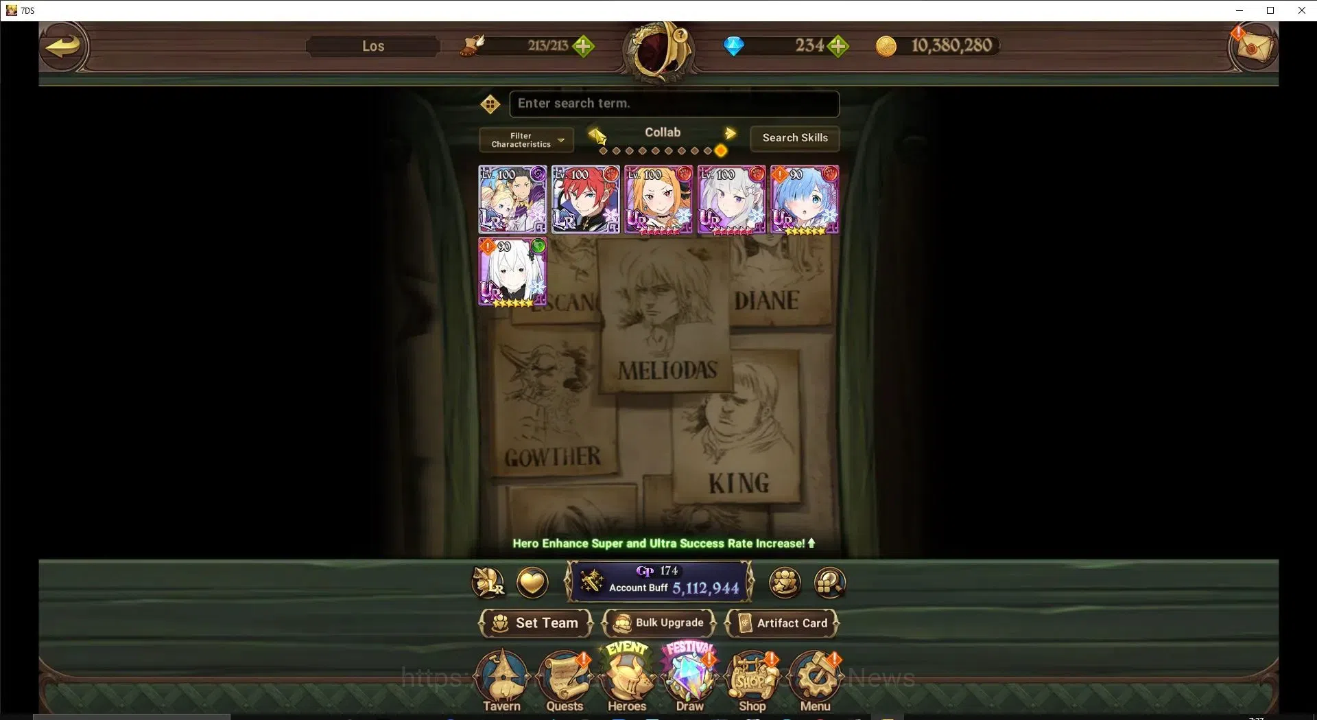The Seven Deadly Sins: Grand Cross Accounts ASIA|5,1M CC|234 DM|8 LR+10 UR+Colab ReZero|NMeli5 image 4