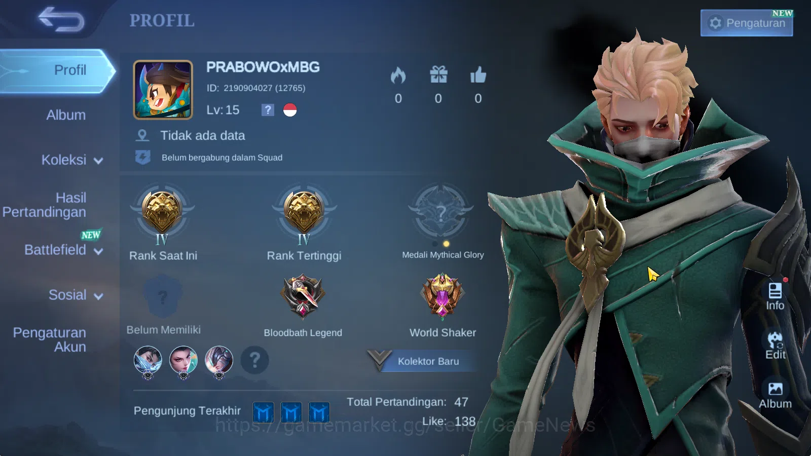 Magic Chess: Go Go Accounts High Mythic 73|Bonus MLBB|27 Commander 4 Max(Kagura,Harley,Wanwan,Ling)|8 Skin|2 Special,4 13
