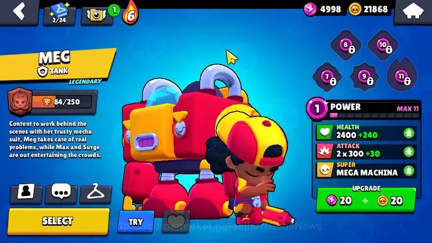 Brawl Stars Accounts 1356 Trophy|25 Brawlers 1 Max Lvl (Shelly) 1 Legen image 10