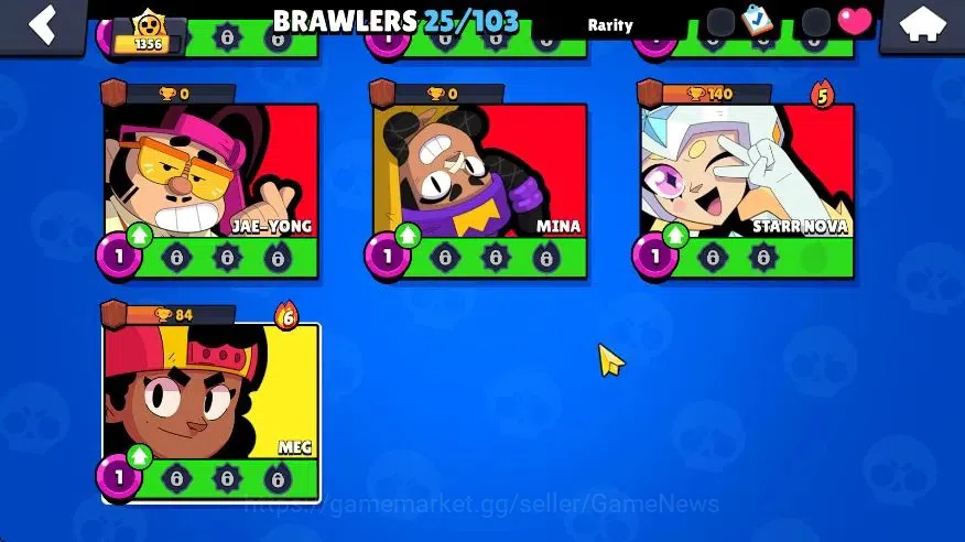 Brawl Stars Accounts 1356 Trophy|25 Brawlers 1 Max Lvl (Shelly) 1 Legen image 6