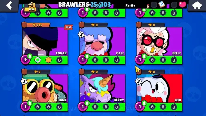 Brawl Stars Accounts 1356 Trophy|25 Brawlers 1 Max Lvl (Shelly) 1 Legen image 7