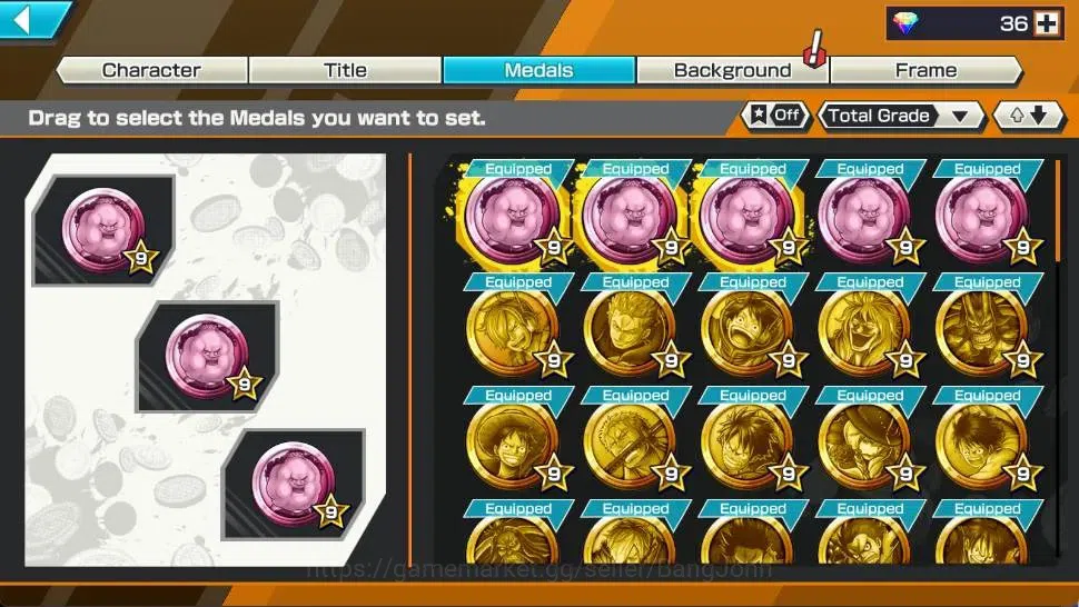 One Piece Bounty Rush Accounts Global | EX 4 | PR 13 | KOP Roger MAX,TFE Nusjuro image 3