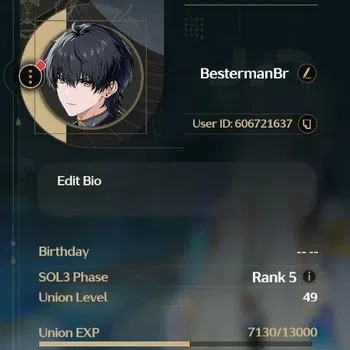 Wuthering Waves Accounts Mid-Game EU|UL49|SOL3 R5|4 Lim : Aemeath+sign, Suisui+Sign, Changli+Sign, Jiyan|20K Astrite|MC
