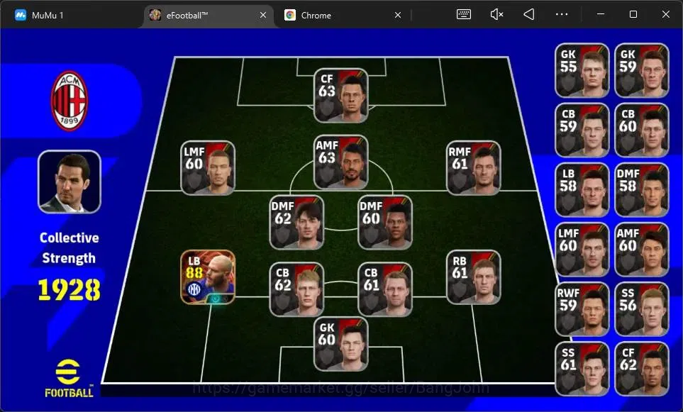 eFootball Accounts Mobile | PW 1928 | Starter | Bigitme Federico Dima image 1