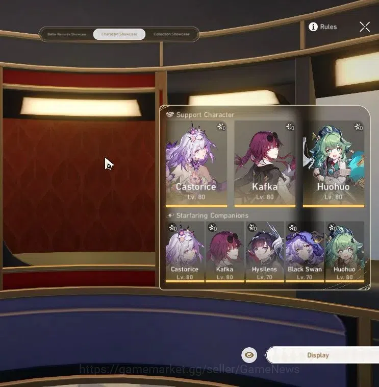 Honkai Star Rail Accounts Others ASIA |TL 64|11 Limited|Triple DoT Team|Castorice+Sign,Mortenax Blade,SW 2