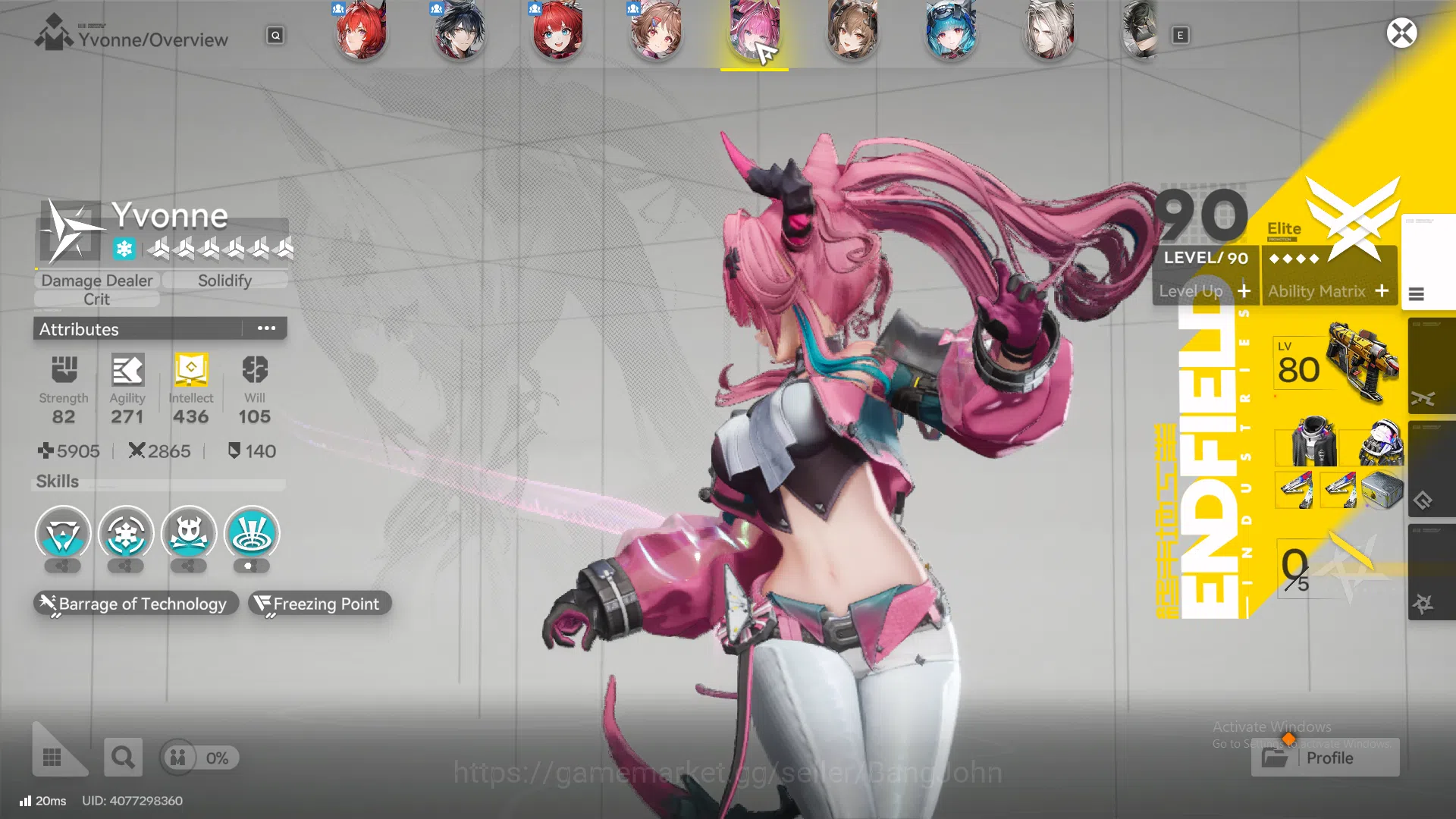 Arknights: Endfield Accounts ASIA | MID GAME | Laevatain +Sign | Yvonne | Gilbe image 3
