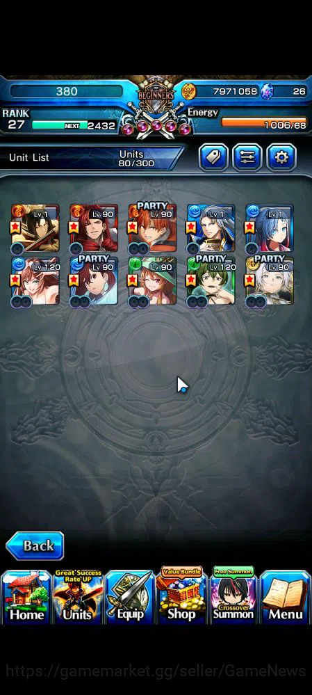 Grand Summoners Accounts Global|Rank 27|Starter|10 Ascend|Roy,Frieren+TW,Mo image 4