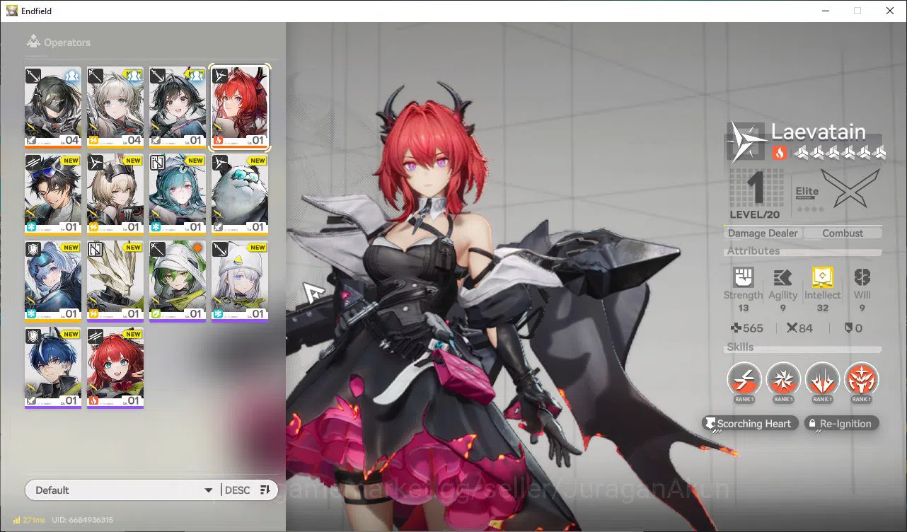 Arknights: Endfield Accounts NA/EU Lv2|Day4+2200Oroberyl|MetaSSR Solo Laevatain image 2