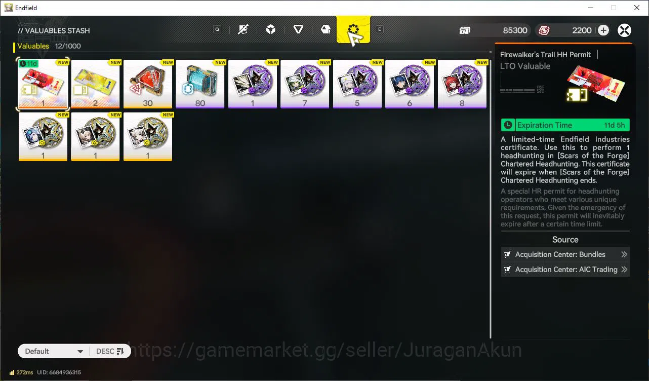 Arknights: Endfield Accounts NA/EU Lv2|Day4+2200Oroberyl|MetaSSR Solo Laevatain image 5