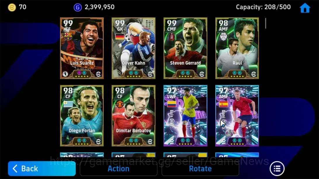 eFootball Accounts Android|BigTime(Luis Suarez),Oliver Khan,Diego For image 14